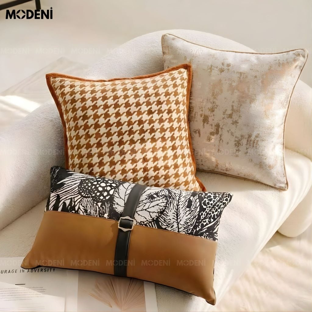 Set Vỏ Gối Sofa Savanna Luxe Cao Cấp Phong Cách Phá Cách Hiện Đại