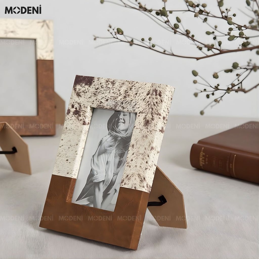 Khung Ảnh Hipro Vân Đá Terrazzo Gỗ Kết Hợp Thủy Tinh Cho Không Gian Decor Sang Trọng