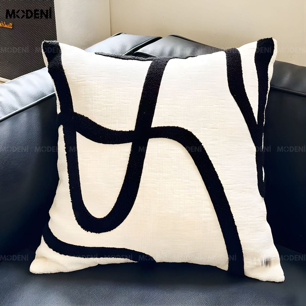 Set Vỏ Gối Sofa The Iconic Monogram Cao Cấp Điểm Nhân Sang Trọng Phong Cách Châu Âu