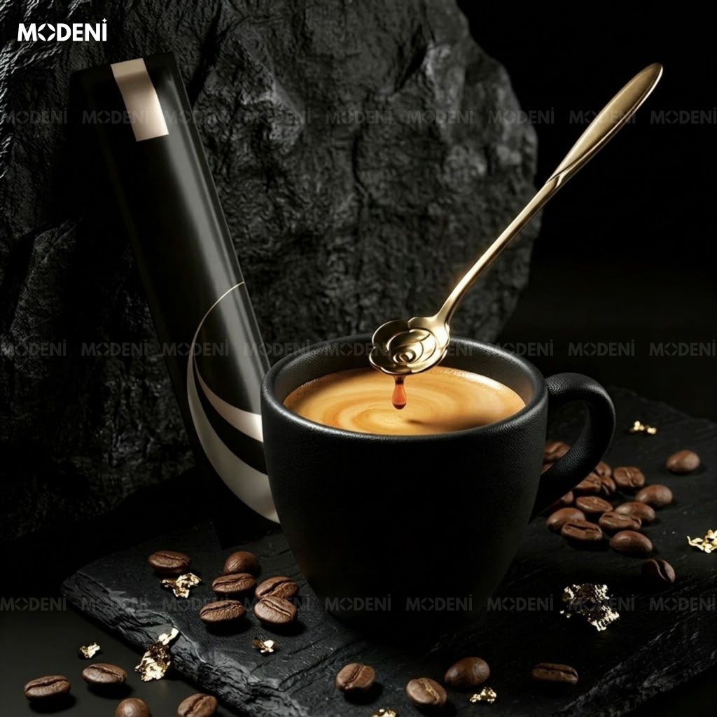 Muỗng Cafe Fiore Inox 304 Thẩm Mỹ Châu Âu Hiện Đại Chạm Khắc Cánh Hoa Tinh Xảo Cho Bàn Tiệc Ngọt
