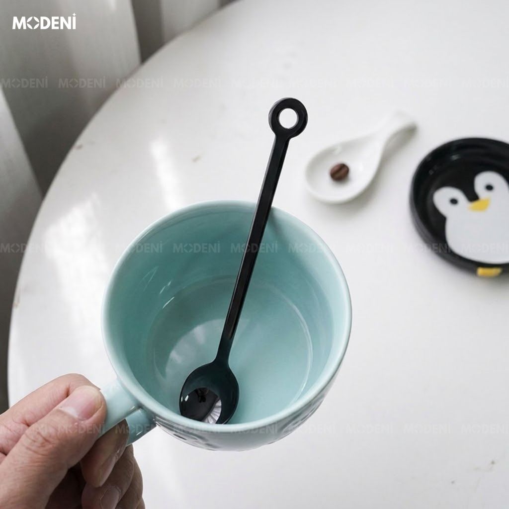 Muỗng Cafe Solis Black Inox 304 Thẩm Mỹ Châu Âu Dáng Thuôn Dài Hiện Đại Chống Trầy Xước