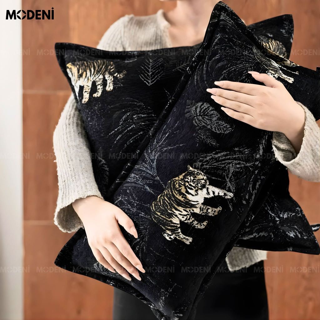 Set Vỏ Gối Sofa Midnight Eden Cao Cấp Phong Cách Phong Cách Chiết Trung Độc Đáo
