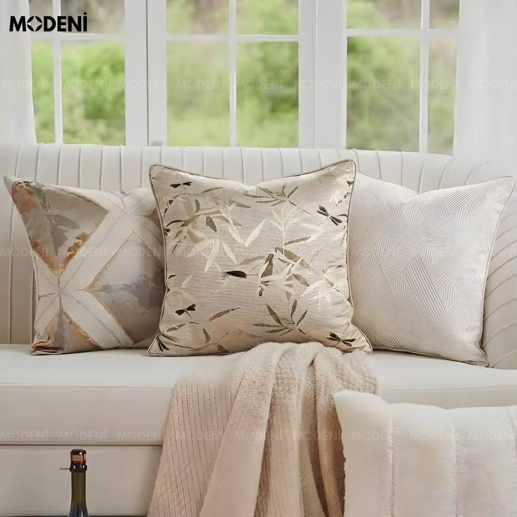 Set Vỏ Gối Sofa The Indochine Whisper Cao Cấp Phong Cách Đông Dương Sang Trọng