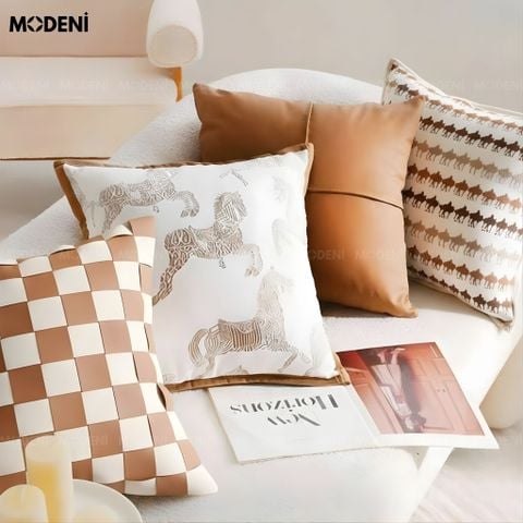  Set Vỏ Gối Sofa Mosaic Cao Cấp Phong Cách Tân Cổ Điển Sang Trọng & Đẳng Cấp Hiện Đại 