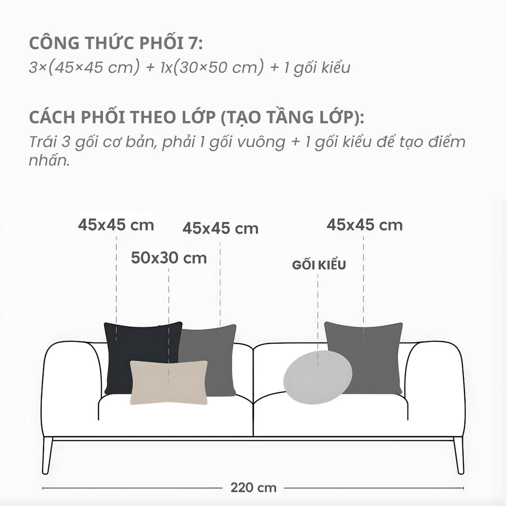 Ruột Gối Sofa CloudFeel Luxury Microfiber – Êm Mềm Tự Nhiên, Giữ Form Lâu, Phù Hợp Không Gian Phòng Khách Hiện Đại & Cao Cấp