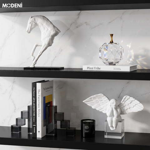  Set Decor Blanc Celestial Cao Cấp Phong Cách Modern Luxury Kết Hợp Minimal Elegance 