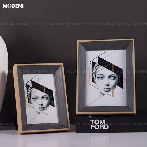  Khung Ảnh Rinia Gỗ Phối Thủy Tinh Hoa Văn Vân Gỗ Phối Ánh Kim Sang Trọng Cho Không Gian Hiện Đại 