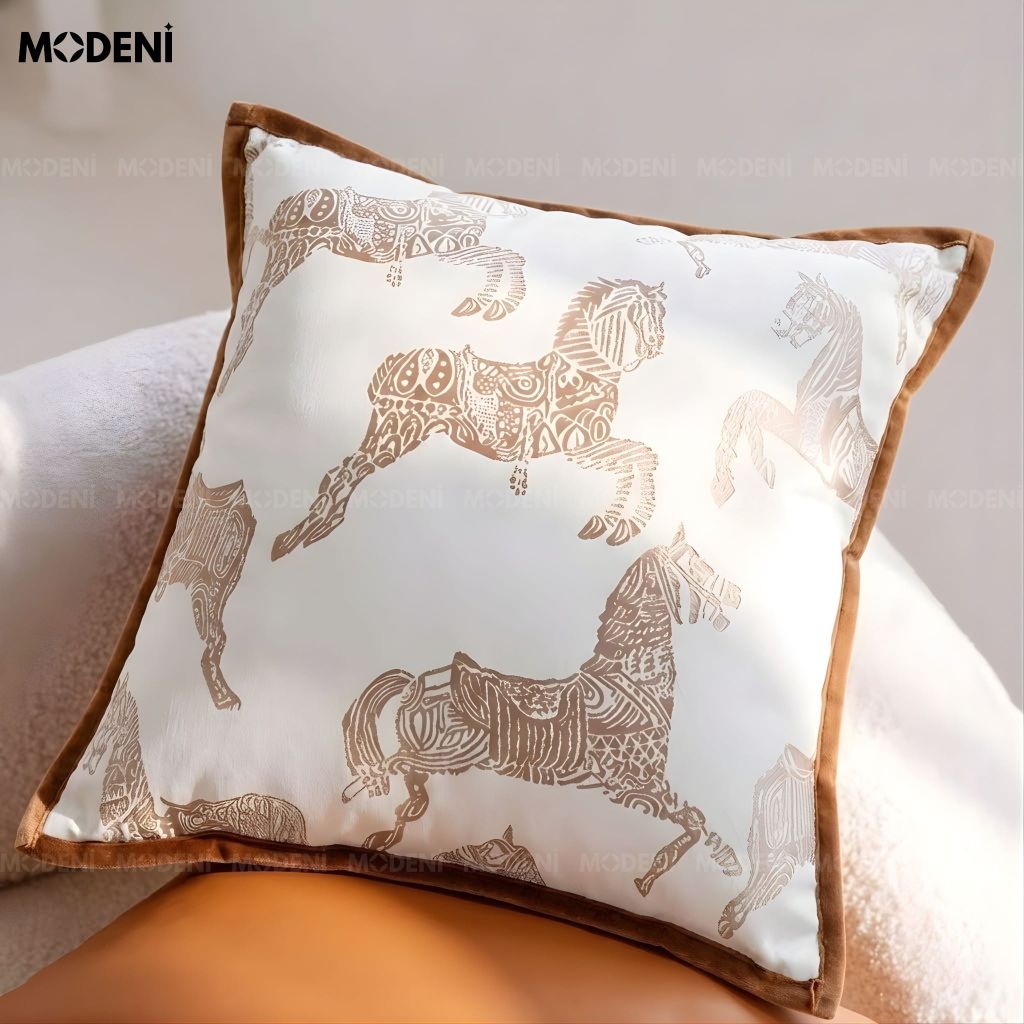 Set Vỏ Gối Sofa Caramel Luxe Cao Cấp Phong Cách Tân cổ điển Sạng Trọng Đẳng Cấp