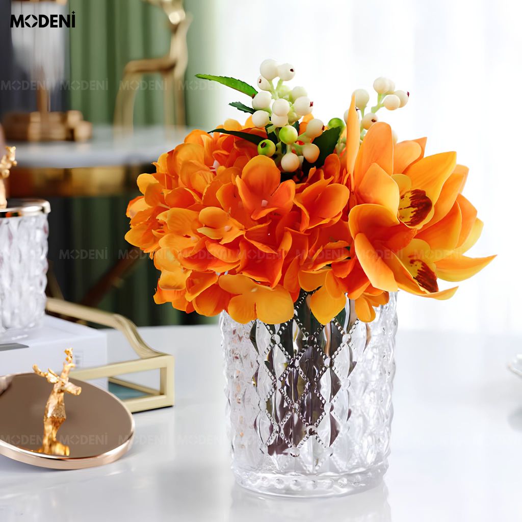 Lọ Đựng Kẹo Thuỷ Tinh Patronus Cao Cấp – Nắp Tuần Lộc Mạ Vàng, Sang Trọng, Dùng Decor & Bàn Tiệc