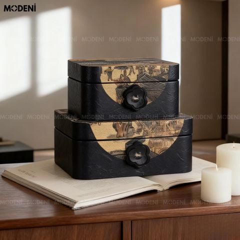  Set Hộp Trang Sức The Heritage Cao Cấp - Thiết Kế Bán Nguyệt Hoài Cổ Độc Đáo, Không Gian Lưu Trữ Nghệ Thuật Quyền Quý. 