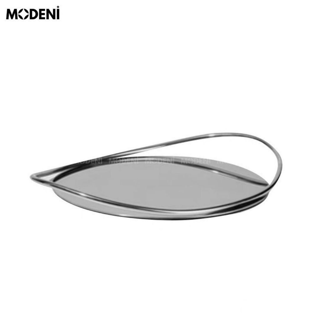 Khay Tessa Tròn Cao Cấp – Thiết Kế Tối Giản Sang Trọng – Chất Liệu Inox Sáng Bóng, Trang Trí Bếp, Bàn Ăn, Phòng Khách
