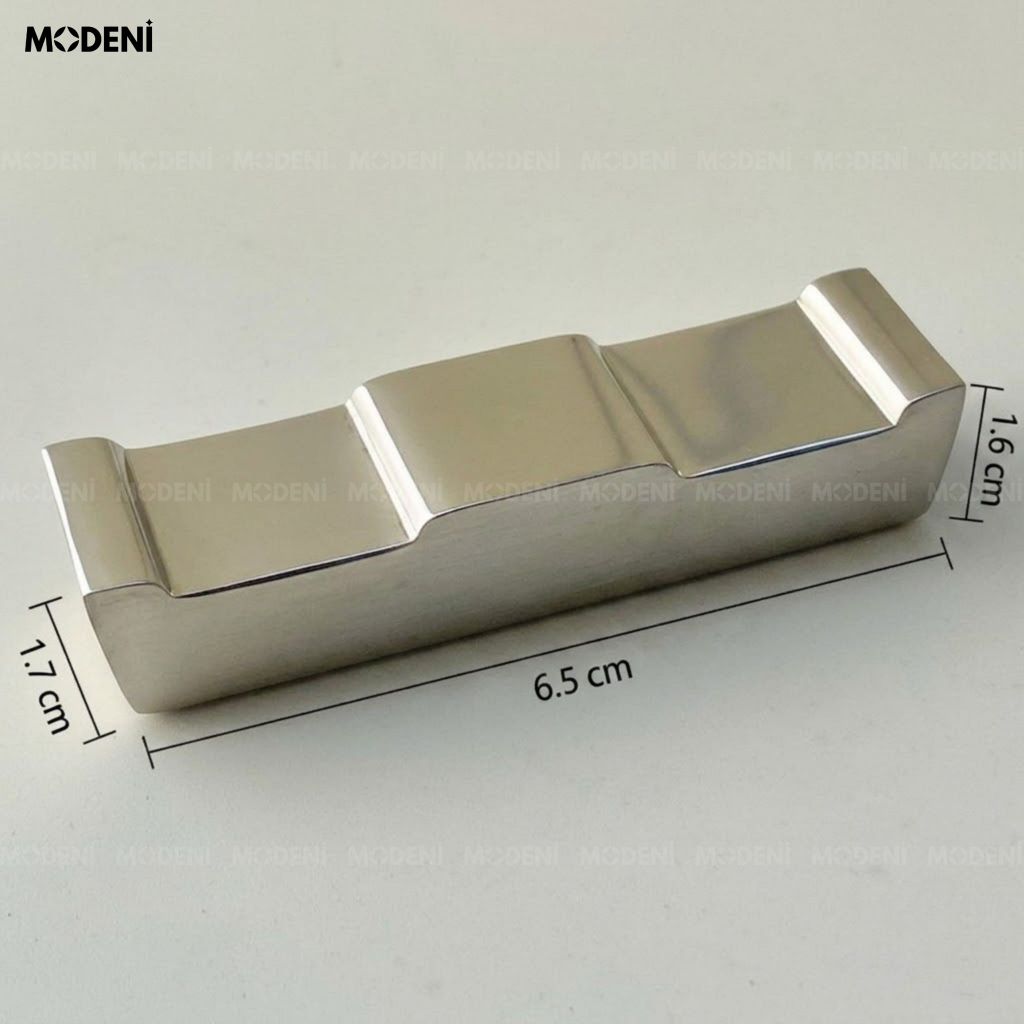 Gác Đũa Riva Silver Hợp Kim Nguyên Khối Thẩm Mỹ Châu Âu Phom Dáng Hình Học Sắc Sảo Cho Bàn Ăn Sang Trọng