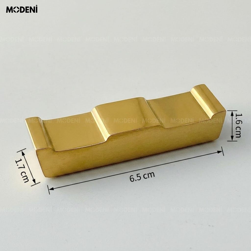 Gác Đũa Riva Gold Hợp Kim Nguyên Khối Thẩm Mỹ Châu Âu Phom Dáng Hình Học Sắc Sảo Cho Bàn Ăn Sang Trọng