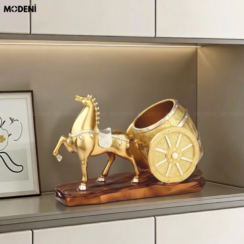 Kệ Rượu Ngựa Fortis – Decor Hiện Đại, Thiết Kế Nghệ Thuật Sang Trọng, Phù Hợp Bàn Rượu & Phòng Khách