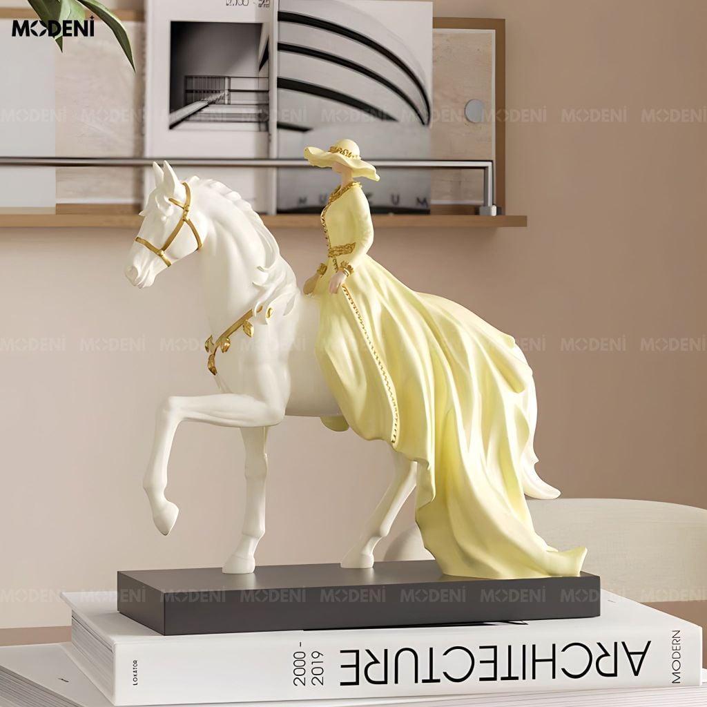 Tượng Trang Trí Aureline Composite Cao Cấp Đúc Nguyên Khối – Điểm Nhấn Cho Bàn Console, Kệ Tủ Và Không Gian Hiện Đại Sang Trọng