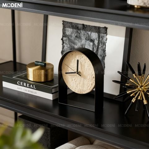  Tượng Arca Đen Đồng Hồ Cao Cấp - Thiết Kế Hình Vòm, Nghệ Thuật Điêu Khắc Thời Gian Đương Đại Đẳng Cấp 