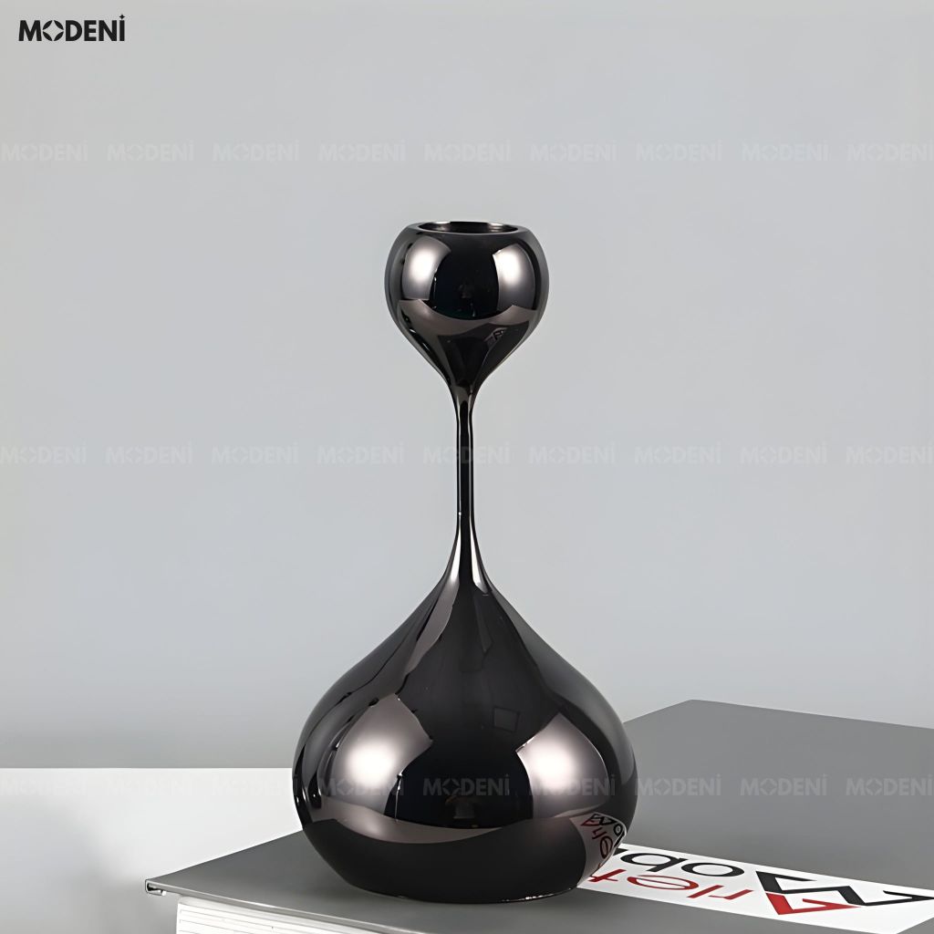 Set 3 Chân Nến Kim Loại Yusla Black – Chân Nến Trang Trí Cao Cấp – Tôn Vẻ Đẹp Không Gian Hiện Đại – Decor Phòng Khách & Bàn Sofa