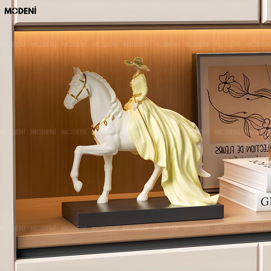 Tượng Trang Trí Aureline Composite Cao Cấp Đúc Nguyên Khối – Điểm Nhấn Cho Bàn Console, Kệ Tủ Và Không Gian Hiện Đại Sang Trọng