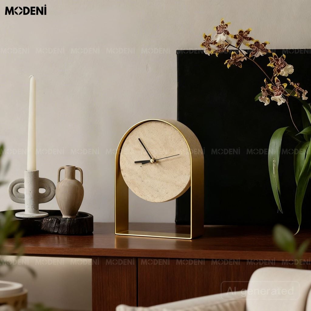 Tượng Arca Vàng Đồng Hồ Cao Cấp - Thiết Kế Hình Vòm, Nghệ Thuật Điêu Khắc Thời Gian Đương Đại Đẳng Cấp Tình trạng: Còn hàng