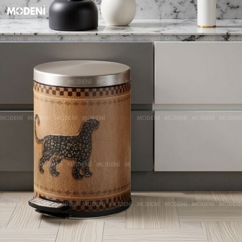 thùng rác da chống thấm nhẹ phù hợp không gian nội thất cao cấp