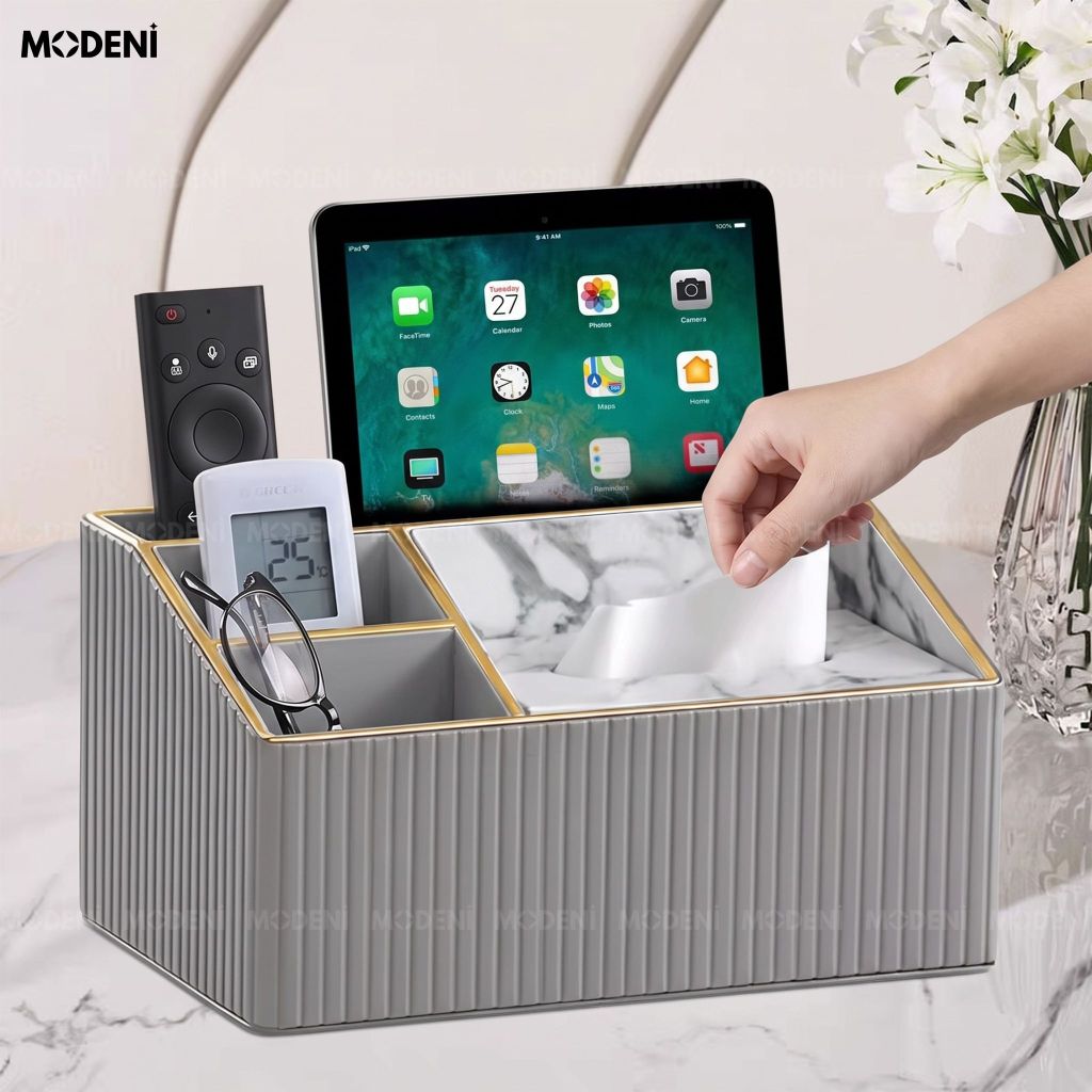Hộp Khăn Giấy Rovigo Da PU Chống Thấm Sang Trọng Tinh Tế Bề Mặt Dễ Vệ Sinh Làm Quà Tặng Tân Gia Đẳng Cấp
