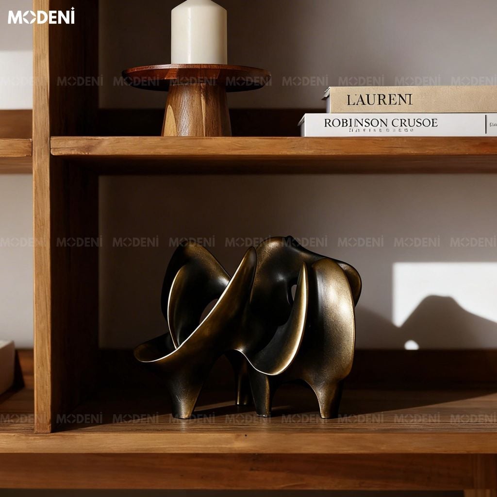 Tượng Trang Trí Savanna Echo Cao Cấp - Thiết Kế Voi Trừu Tượng Độc Đáo, Điểm Nhấn Nghệ Thuật Phong Cách Hiện Đại Sang Trọng