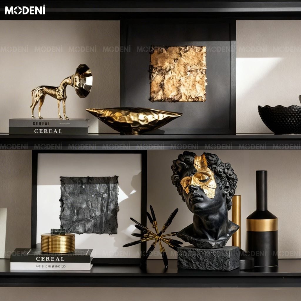 Tượng Trang Trí Cao Cấp Bronze - Tác Phẩm Nghệ Thuật Sắp Đặt Hữu Cơ Trừu Tượng Mang Vẻ Đẹp Tinh Tế Sang Trọng.