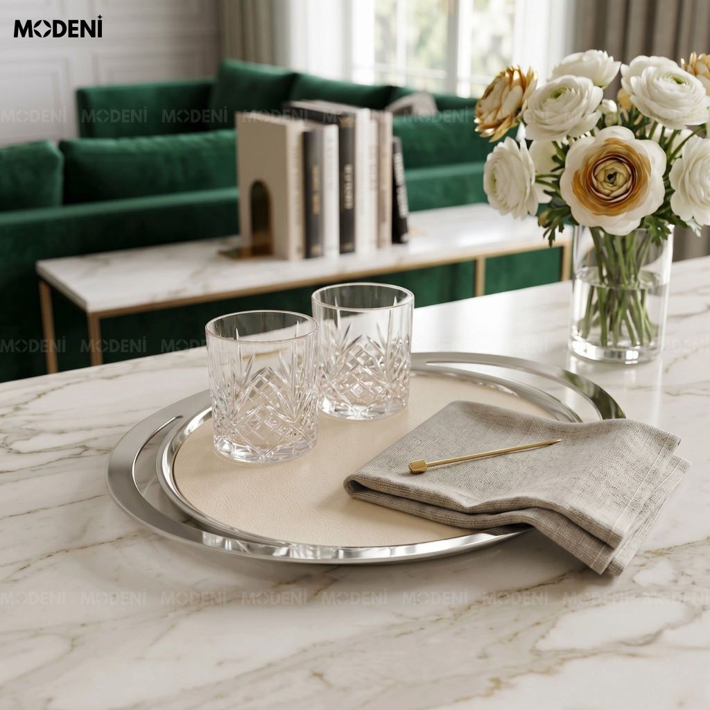 Set Decor Ivory Blush Cao Cấp Phong Cách Modern Luxury Kết Hợp Elegant Living