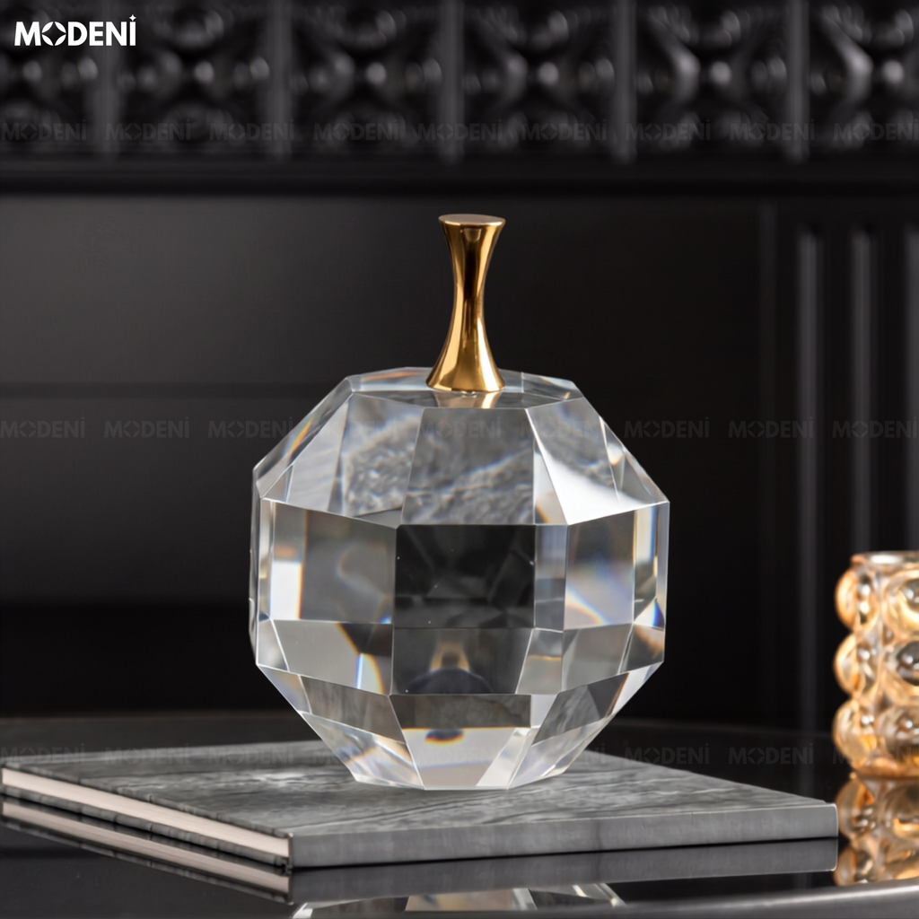 Set Decor Noir Crystal Cao Cấp Phong Cách Modern Luxury Kết Hợp Contemporary Chic