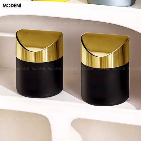  Thùng Rác Faye Kim Loại Cao Cấp Nắp Mạ Vàng Bóng Phong Cách Nghệ Thuật Cho Không Gian Riêng Thư Giãn Sang Trọng Hiện Đại 