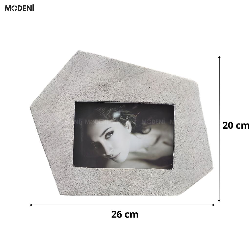 Set Khung Ảnh Savage Gỗ Phối Lông Ngựa Trắng Cao Cấp Sang Trọng Cho Không Gian Hiện Đại