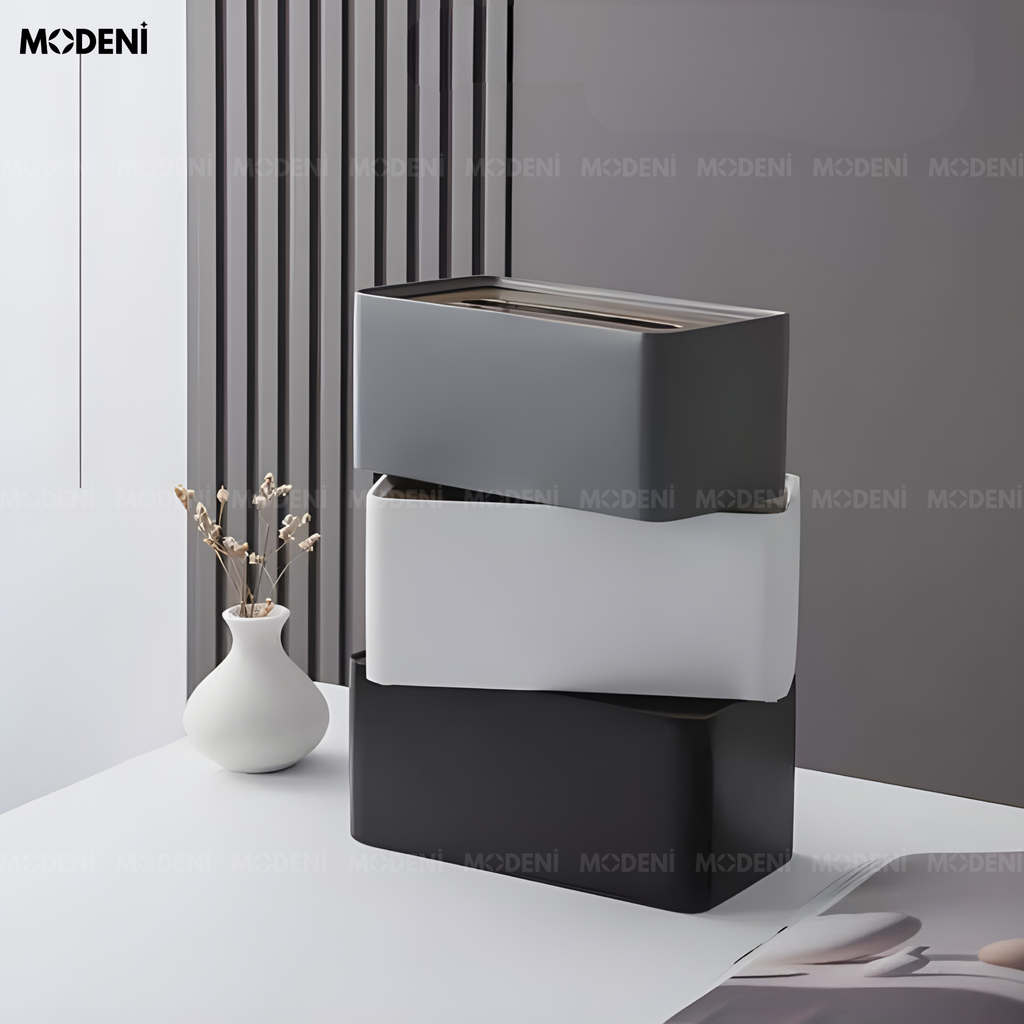 Hộp Khăn Giấy Iko Hợp Kim Cao Cấp Nắp Ánh Kim – Điểm Nhấn Modern Luxury Cho Không Gian Sống Tinh Tế