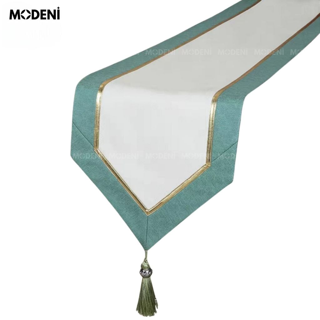 Khăn Trải Bàn Travi Table Runner Cao Cấp – Vải Nhung Chống Nhăn Chống Nước – Dài 5.5m Cho Bàn Tiệc, Nhà Hàng, Không Gian Sang Trọng