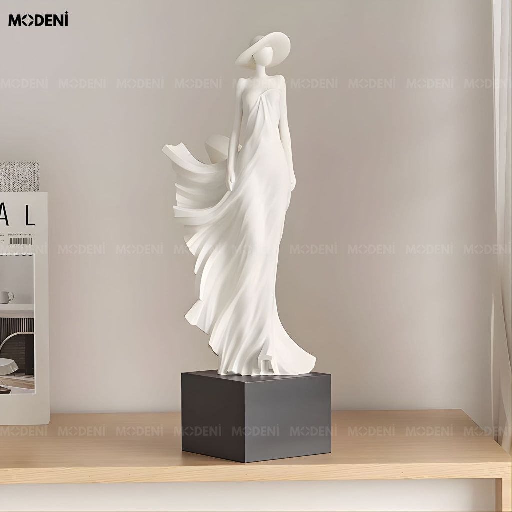 Tượng Trang Trí Elaris Composite Cao Cấp Đúc Nguyên Khối Cho Phòng Khách Sang Trọng