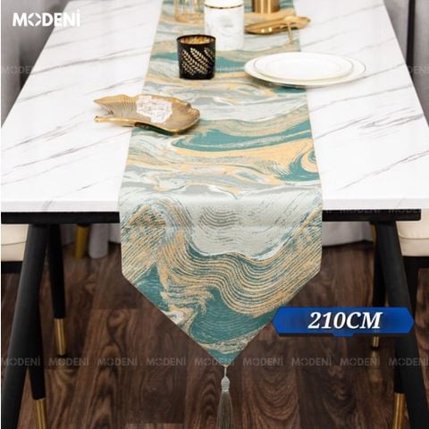 khăn bàn table runner sofia cao cấp chống thấm sang trọng