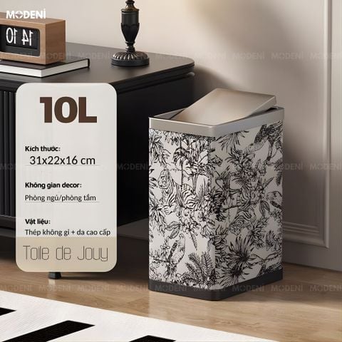  Thùng Rác Monaco Da Cao Cấp Nắp Lật Tự Cân Bằng Họa Tiết Cổ Điển Sang Trọng Phù Hợp Cho Không Gian Sinh Hoạt Sang Trọng 