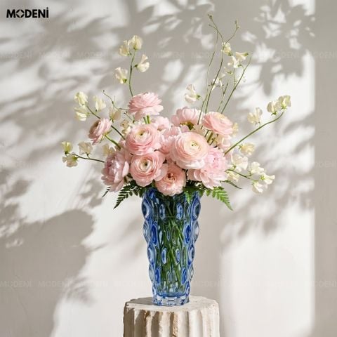 Bình Hoa Pha Lê Aqua – Bình Decor Pha Lê Cao Cấp Lấp Lánh Như Sóng Nước – Trang Trí Bàn Console, Kệ Tủ, Phòng Khách Sang Trọng 