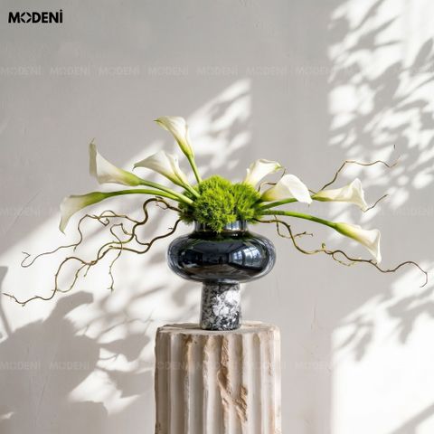  Bình Hoa Gốm Sứ Cao Cấp Belive – Thiết Kế Lượn Xoáy Nghệ Thuật – Decor Bàn Console & Kệ Tủ Hiện Đại 