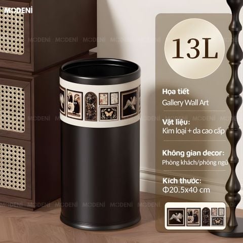  Thùng Rác Vista Da Cao Cấp Không Nắp Họa Tiết Nghệ Thuật Sang Trọng Phù Hợp Cho Không Gian Sống Hiện Đại 