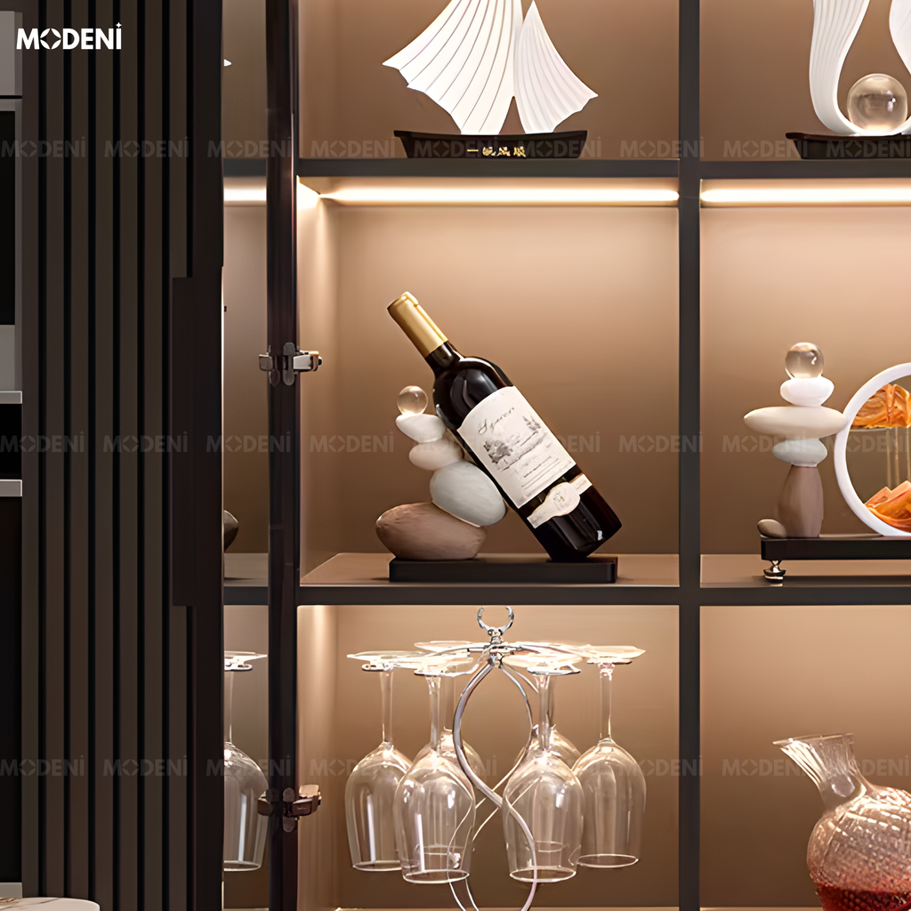 Kê Rượu Carin Trang Trí Kệ Trưng Bày Nghệ Thuật Cao Cấp – Thiết Kế Hiện Đại, Sang Trọng Cho Tủ Rượu Và Phòng Khách