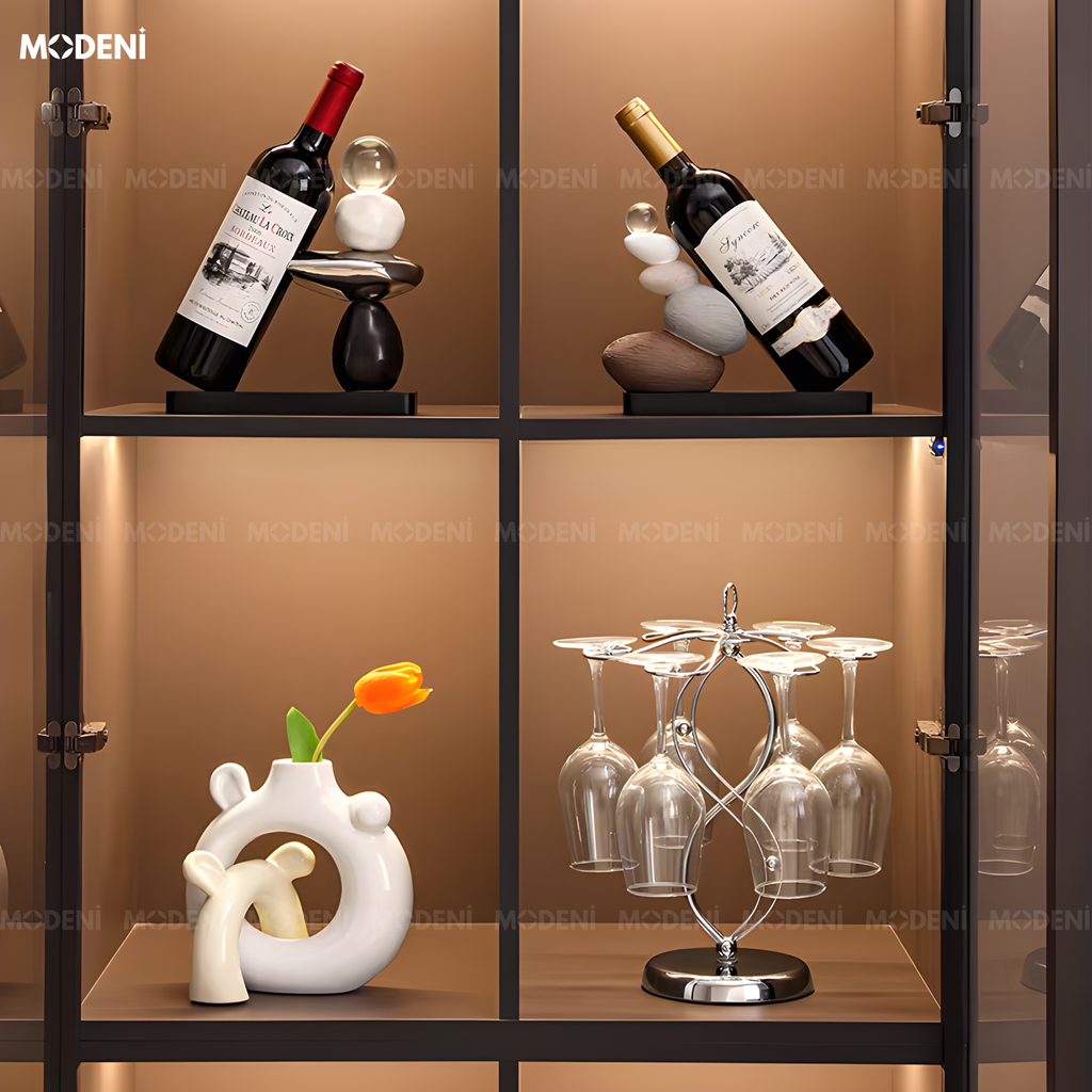 Kê Rượu Carin Trang Trí Kệ Trưng Bày Nghệ Thuật Cao Cấp – Thiết Kế Hiện Đại, Sang Trọng Cho Tủ Rượu Và Phòng Khách