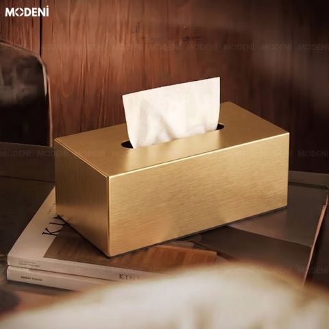  Hộp Khăn Giấy Coco Kim Loại Mạ Vàng Cao Cấp Cho Phòng Khách Hiện Đại 