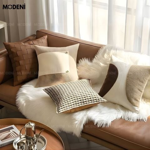  Set Vỏ Gối Sofa Amber Luxe Cao Cấp Phong Cách Modern Luxury Kết Hợp Classic Heritage 