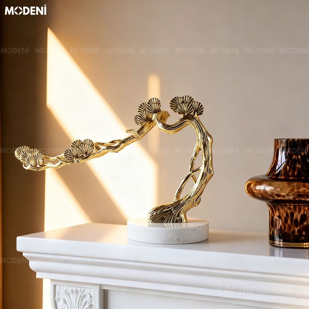 Tượng Trang Trí Etherea Cao Cấp - Mạ Vàng Thượng Uyển, Kiệt Tác Nghệ Thuật Thủ Công Tinh Xảo Hiện Đại