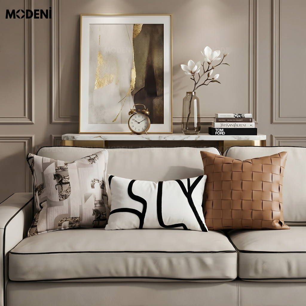 Set Vỏ Gối Sofa Manor Cao Cấp Phong Cách Đương Đại & Nghệ Thuật Sang Trọng Đẳng Cấp
