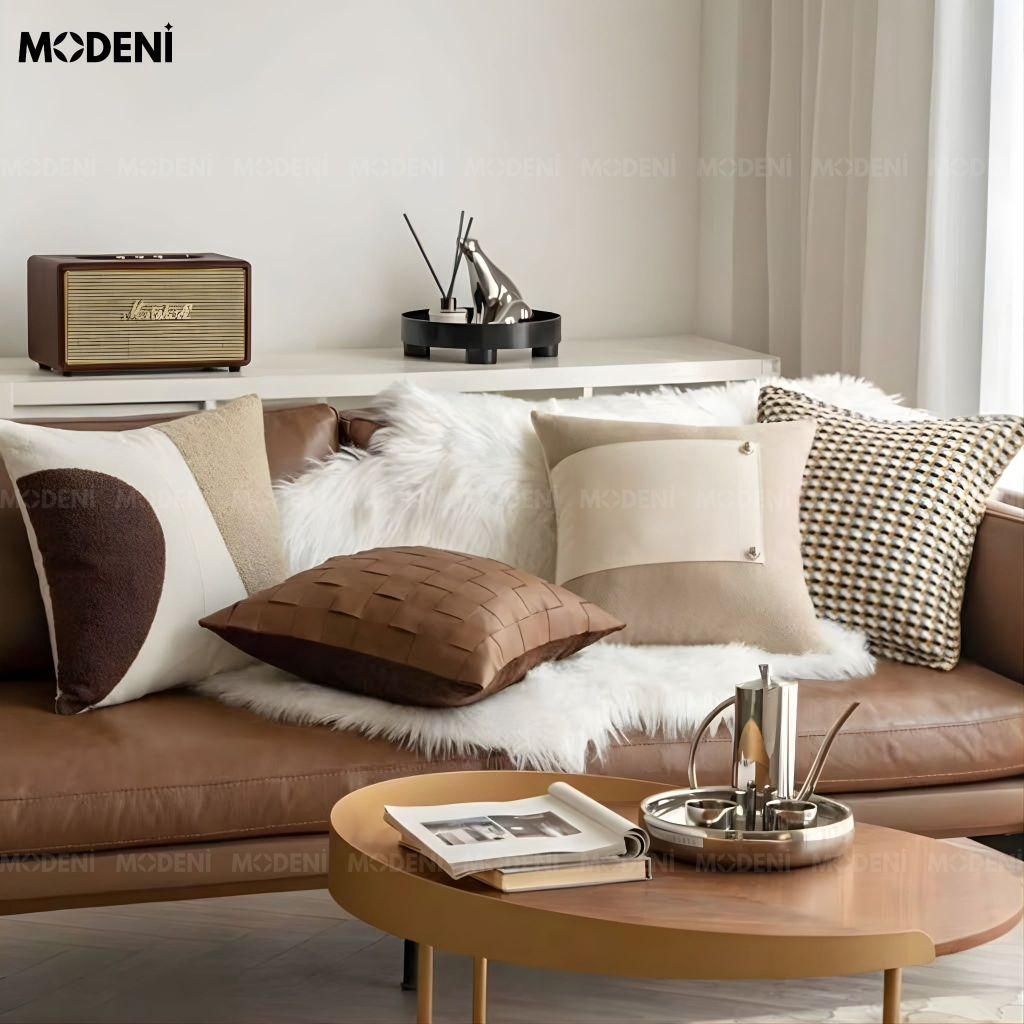 Set Vỏ Gối Sofa Amber Luxe Cao Cấp Phong Cách Modern Luxury Kết Hợp Classic Heritage
