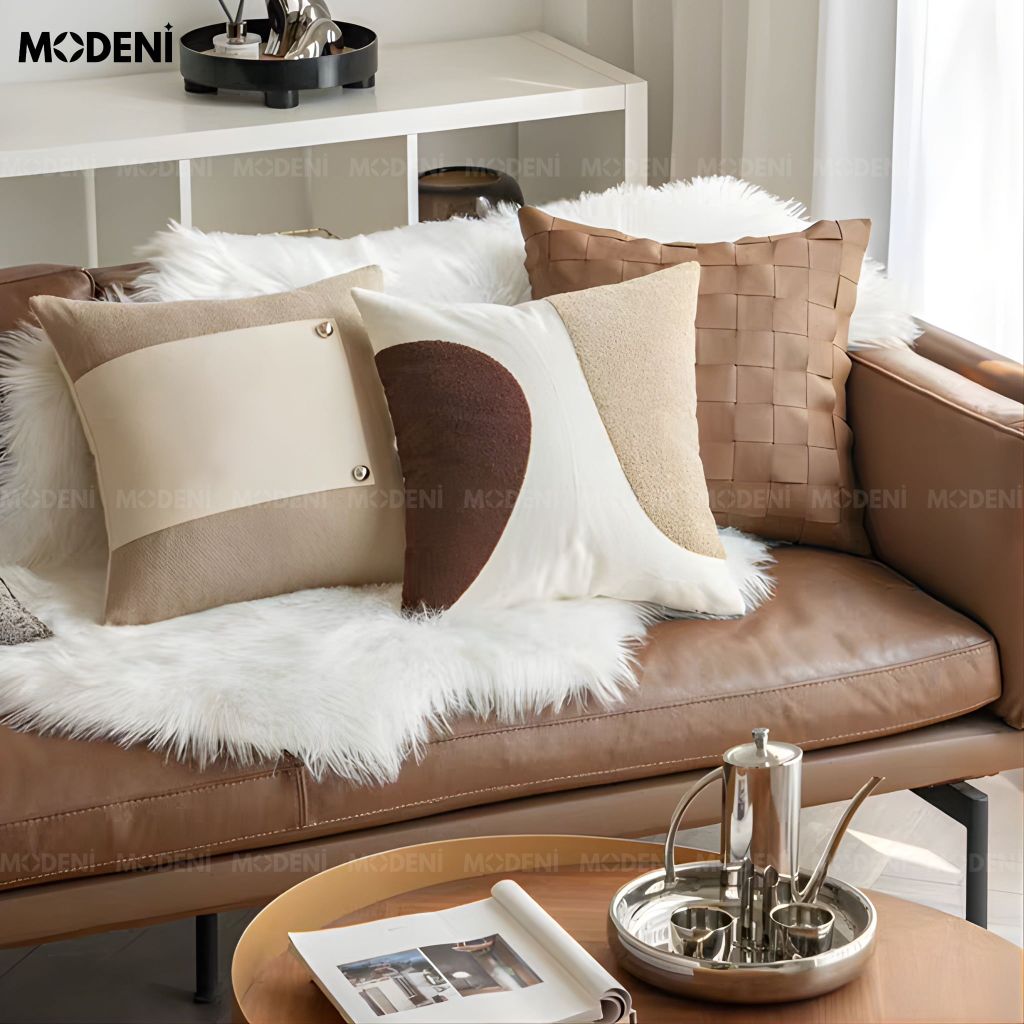Set Vỏ Gối Sofa Amber Luxe Cao Cấp Phong Cách Modern Luxury Kết Hợp Classic Heritage