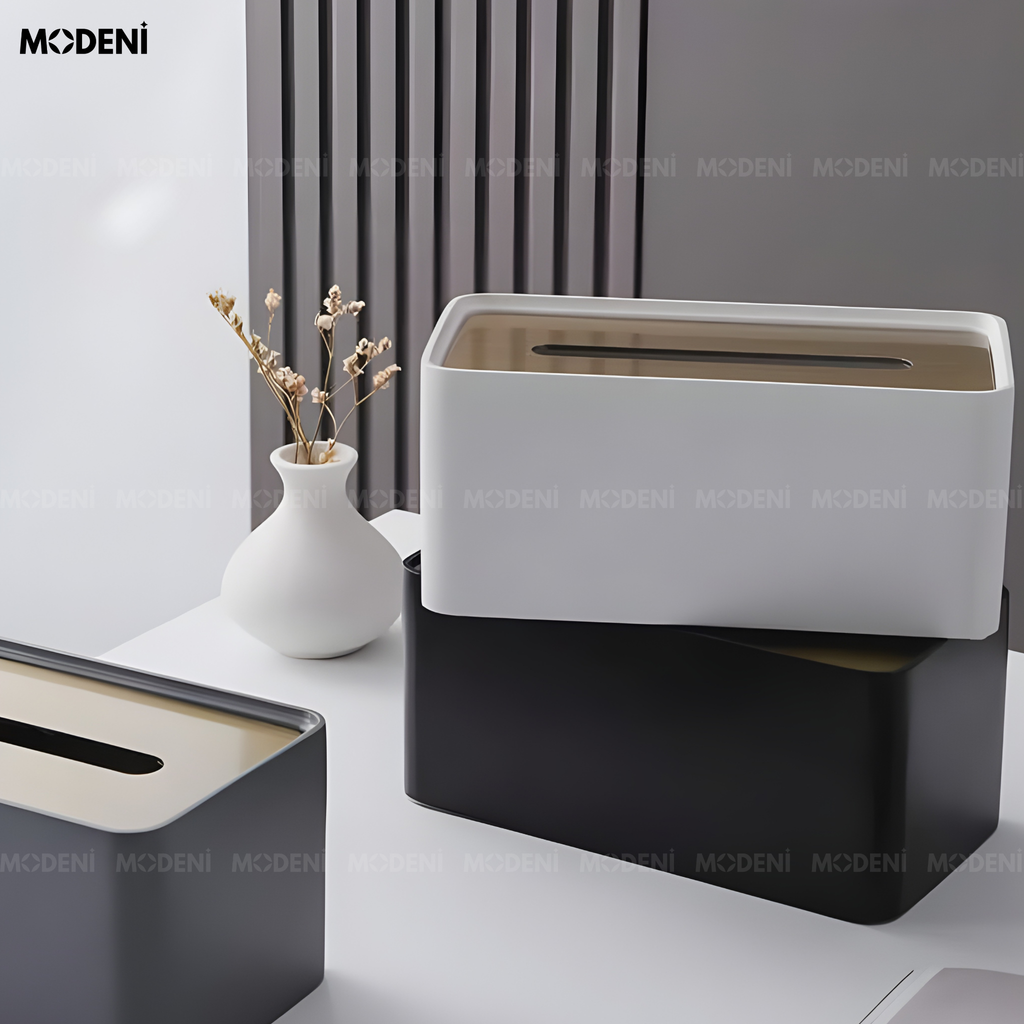 Hộp Khăn Giấy Iko Hợp Kim Cao Cấp Nắp Ánh Kim – Điểm Nhấn Modern Luxury Cho Không Gian Sống Tinh Tế