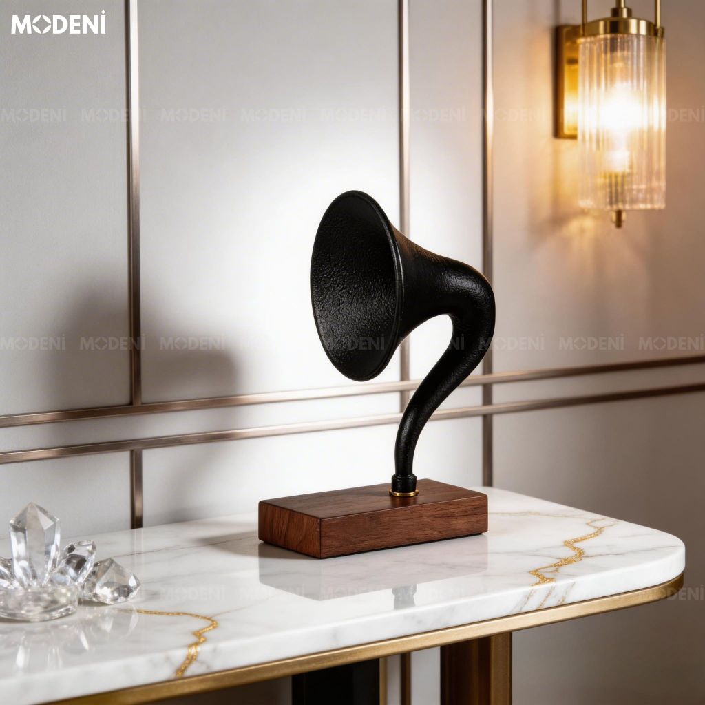 Tượng Trang Trí Misical Cao Cấp – Thiết Kế Loa Kèn Độc Đáo, Nét Đẹp Hoài Cổ Pha Lẫn Hiện Đại Sang Trọng