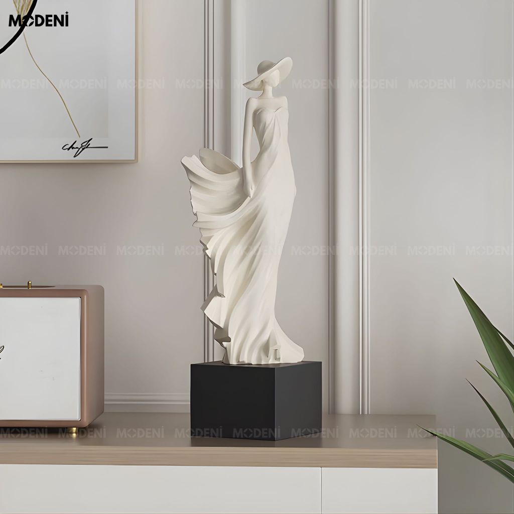 Tượng Trang Trí Elaris Composite Cao Cấp Đúc Nguyên Khối Cho Phòng Khách Sang Trọng